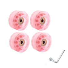 Ruedas de Patines 4 Piezas 32 X 58 Mm 82A con Rodamientos para Uso en Interiores o Exteriores, Llave PortáTil Accesorios