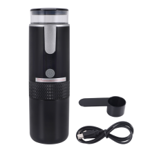 Cafetera ElectróNica MáQuina de Espresso Recargable PortáTil para AutomóVil Hacer Café Molido y Viajes Camping