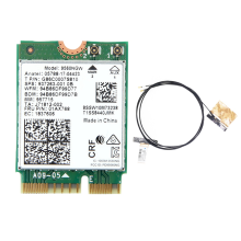 9560NGW Tarjeta WiFi+Antena 1730Mbps Wireless AC 9560 Dual Band 2.4G+5G BT 5.0 802.11Ac M.2 CNVI Adaptador InaláMbrico