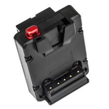 BateríA V-Lock de Montaje en V a NP-F F550 F570 F750 F970 Placa Convertidora Ficticia D-Tap para Monitor Luz LED V-Mount