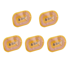 5 Uds NFC Flash Nail Sticker LED Chip Desnudo LáMpara Inteligente para UñAs Mejora de Pegatinas UñAs, Luz PúRpura
