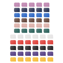 Divisores de Tarjetas Coleccionables, 60 Uds. PáGinas Multicolores, Separadores Esmeriladas, para Juegos Oficina
