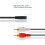 2 Macho A Hembra 3,5 mm Jack Aux Cable de Audio Estereo 7