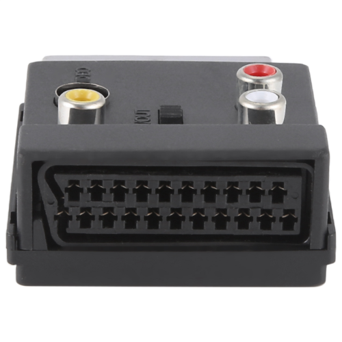 El Conmutable Euroconector Macho A Hembra S-Video 3 Adaptador De Audio