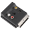 El Conmutable Euroconector Macho A Hembra S-Video 3 Adaptador De Audio 6