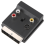 El Conmutable Euroconector Macho A Hembra S-Video 3 Adaptador De Audio 4