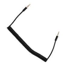 3.5mm Macho A Jack 4 Cable Espiral Enrollado de Audio Auxiliar Extensión 1.5M