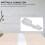 Puente de Cama Gemelo una Kit Convertidor Conector ColchóN Ajustable para Relleno Espacio Doble 3