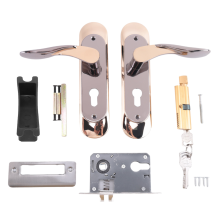 Manija de Puerta Interior para el Hogar con Cerradura Seguridad Juego Llaves AleacióN Aluminio