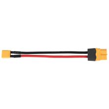 Cable de Batería RC XT60 a XT30 Conector Enchufe en T Macho Hembra con Silicona 16AWG 100 Mm