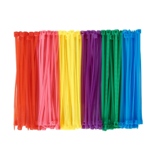 600 Piezas (100 por Color) Corbatas de Cremallera Colores PequeñOs Multicolor 4 Pulgadas para Decorar Suministros Guirnaldas