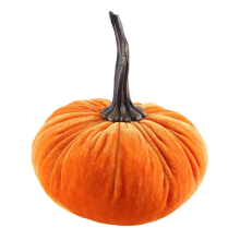 Calabazas de Terciopelo Grandes para Decorar, Cosecha Artificial Hechas una Mano, DecoracióN del Hogar AccióN Gracias Halloween OtoñO (Naranja)