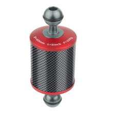 Brazo AcuáTico de Flotabilidad Flotador Fibra Carbono 60 Mm DiáMetro 5 Pulgadas para Bandeja CáMara DSLR, Accesorios Buceo Submarino, Rojo