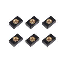 6 Uds. M6 Tuerca Deslizante de Cobre Montaje Lateral Riel Pista CañA Pescar Soporte Poste Base para Kayak Canoa