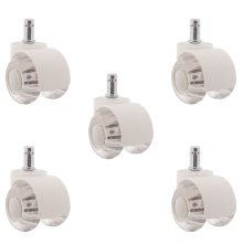 Ruedas para Silla de Oficina 5 Piezas Escritorio Silenciosa 2 Pulgadas Ajuste Universal Todos los Pisos
