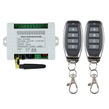 DC 12V 24V 36V 10A 433MHz Relé Inalámbrico de 4 Canales Receptor Interruptor Control Remoto + Transmisor Canales, 1 2 Remotos
