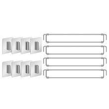 4 Barras para Refrigerador RV de 12,44-22,63 Pulgadas, Varillas Tensión Ajustables Acero Inoxidable RV, Accesorios