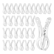 30 Clips para Cubierta de Piscina Acero Inoxidable 4,5 Pulgadas, Abrazaderas Piscina, Metal Gigantes Invierno