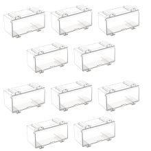 Vitrina de AcríLico Transparente 10 Piezas para Molde Coche, Ruedas, Modelo Ruedas A Escala
