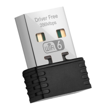 Adaptador InaláMbrico WiFi 6 AX286 802.11Ax 2,4 GHz, Controlador Gratuito, Tarjeta de Red USB para Ordenador Win7/10/11, Mini Receptor