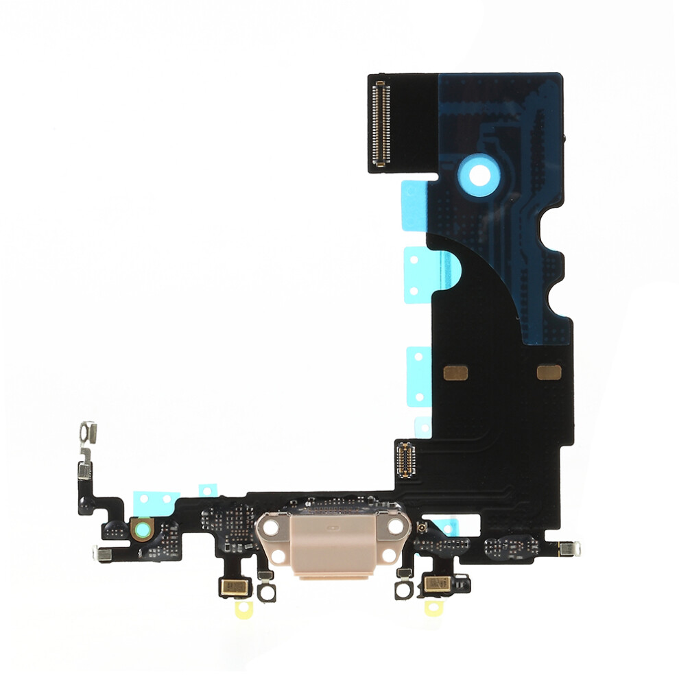 (Gold) Charging Port Flex Cable Part (Without Logo) For Iphone 8 4.7 Inch Gold 6914273991535
