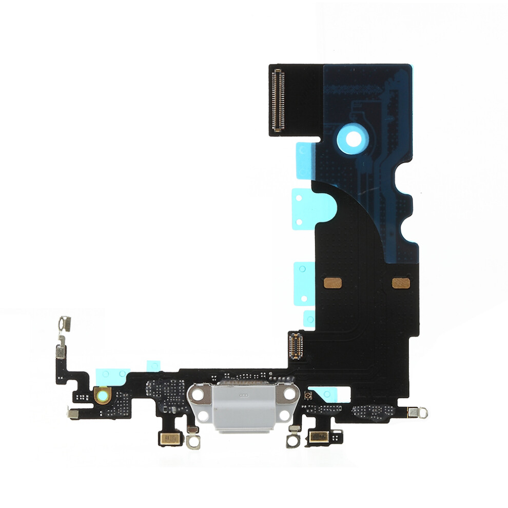 (Grey) Charging Port Flex Cable Part (Without Logo) For Iphone 8 4.7 Inch Grey 6914277044558