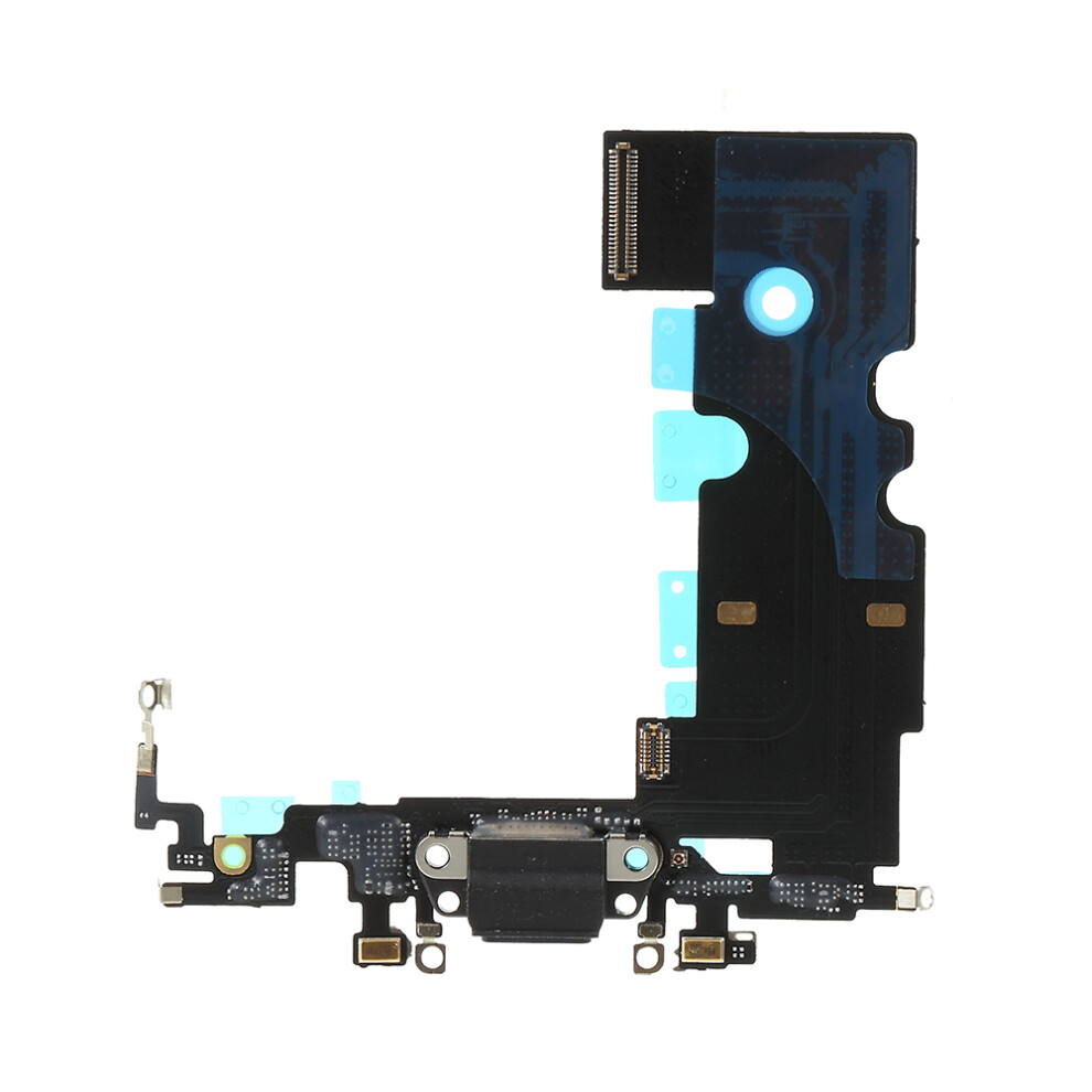 (Black) Charging Port Flex Cable Part (Without Logo) For Iphone 8 4.7 Inch Black 6914279210012