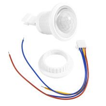 Mini PIR DeteccióN de Sensor Movimiento por Infrarrojos 220V Tiempo Ajustable Infrarrojo AutomáTico Luz LED