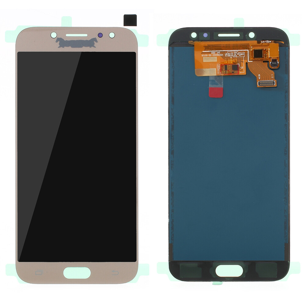 (Gold) Lcd Screen And Digitizer Assembly Part For Samsung Galaxy J7 2017 J730 With Screen Brightness Ic And Adhesive Sticker Gold 6914278792649