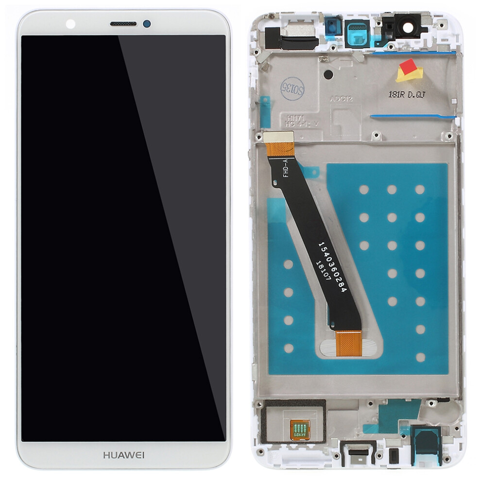(White) Lcd Screen And Digitizer Assembly+Frame Replacement Part For Huawei P Smart/Enjoy 7S White 6914271855198