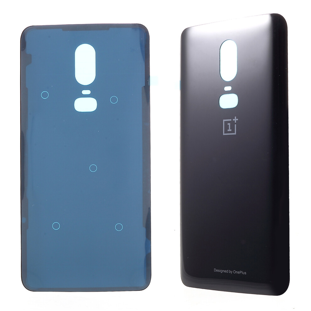 (Black) Battery Housing Door Cover Part With Adhesive Sticker For Oneplus 6 Black 6914276719006