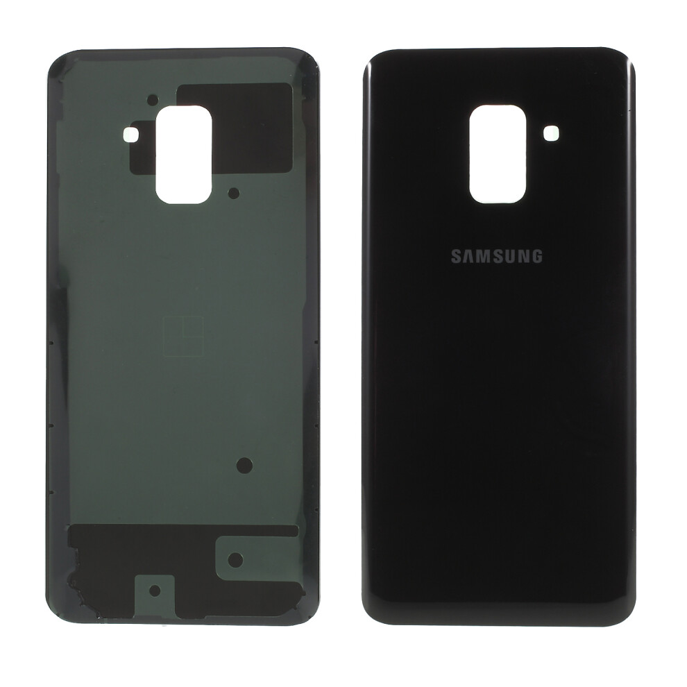 (Black) Back Battery Housing Cover Assembly Part With Adhesive Sticker For Samsung Galaxy A8 (2018) Black 6914274260579
