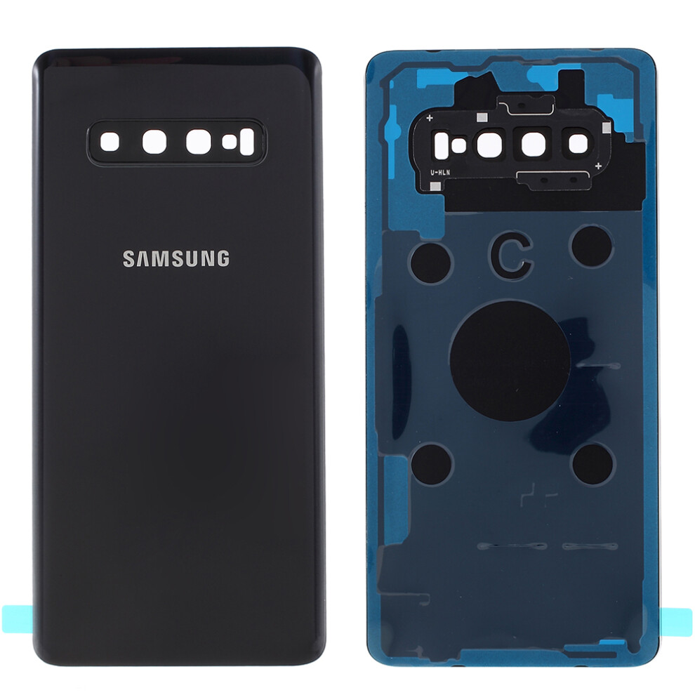 (Black) For Samsung Galaxy S10 Plus G975 Battery Housing Cover Repair Part Black 6914278498466