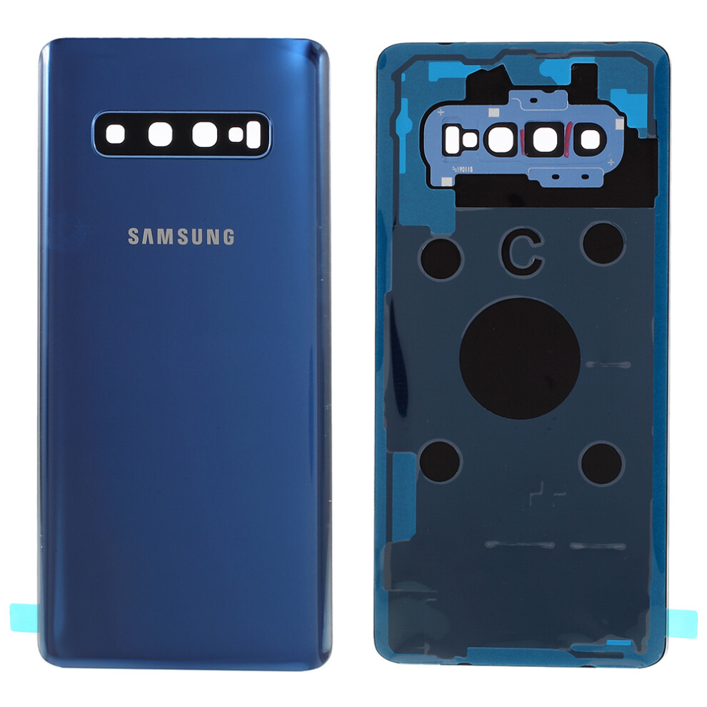 (Blue) For Samsung Galaxy S10 Plus G975 Battery Housing Cover Repair Part Blue 6914278412844
