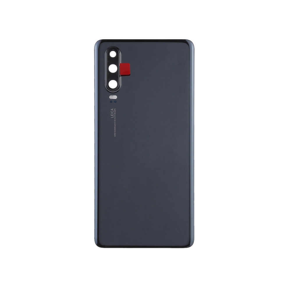 (Black) For Huawei P30 Oem Back Battery Housing [With Camera Lens Ring Cover] Black 6914275736394