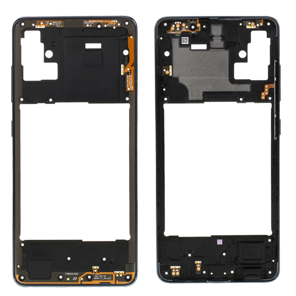 (Black) For Samsung Galaxy A51 A515 Oem Middle Frame Replacement Part (Without Logo) Black 6914277059521