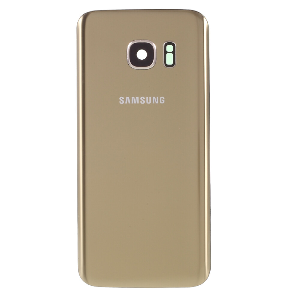 ( Color) Oem For Samsung Galaxy S7 G930 Battery Housing With Adhesive Sticker+Waterproof Adhesive+Camera Lens Ring Cover Gold 6914275118633