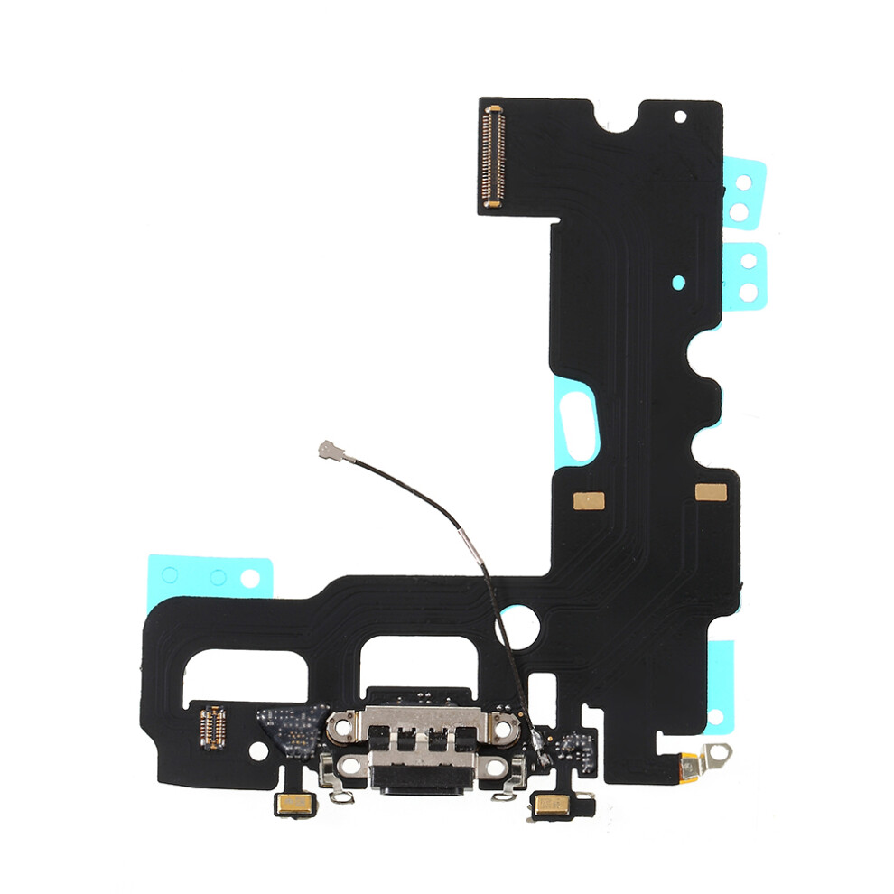 (Black) Charging Port Flex Cable Replacement (Without Logo) For Iphone 7 4.7 Inch Black 6914273553276