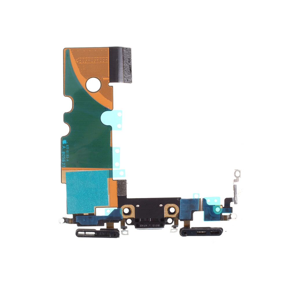 (Black) Oem Disassembly Charging Port Flex Cable Replacement For Iphone 8 4.7 Inch Black 6914272510645