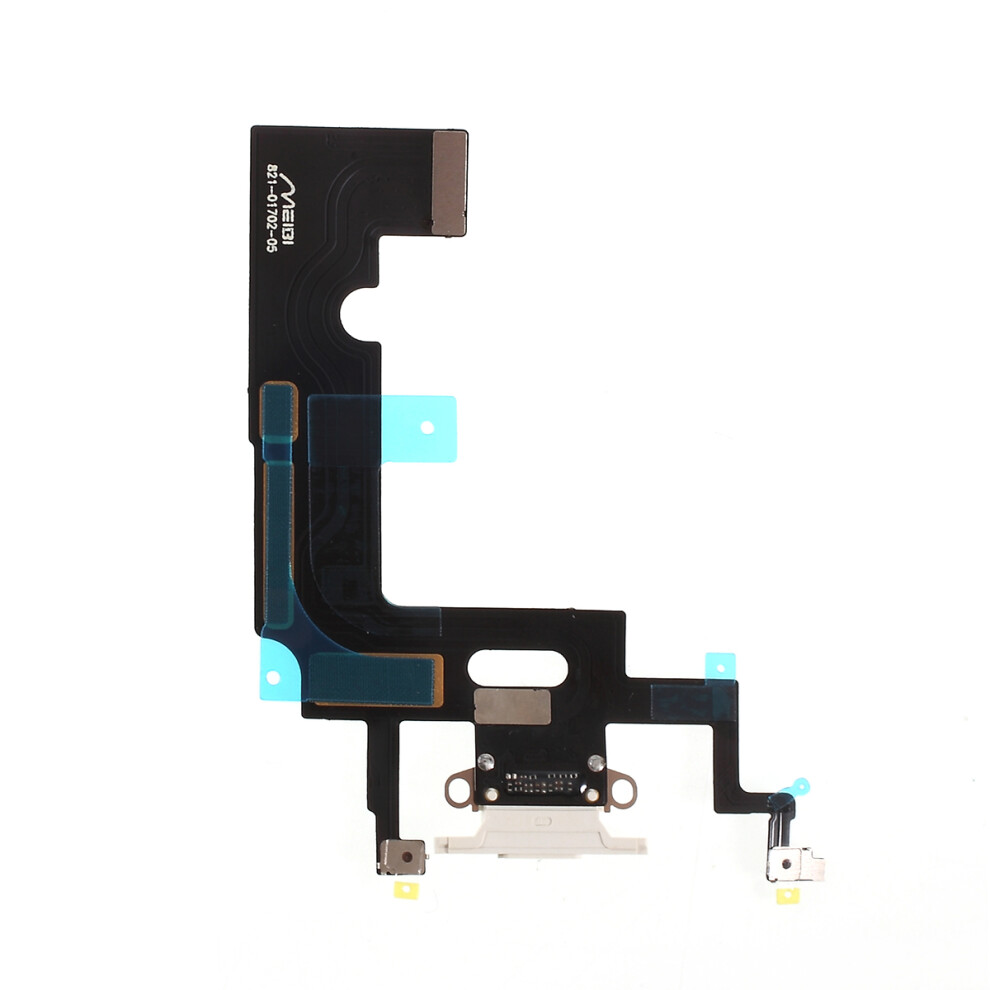 (White) For Iphone Xr Dock Connector Charging Port Flex Cable Replacement (Without Logo) White 6914279469441