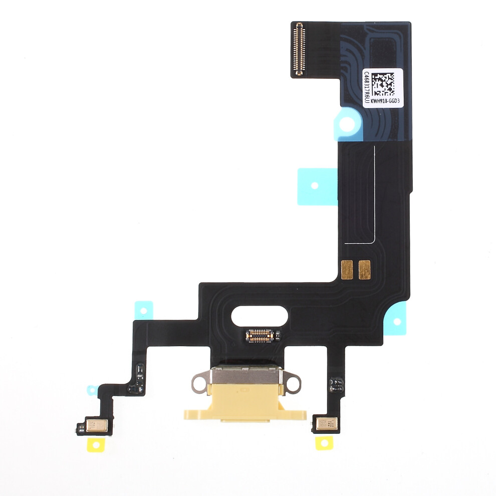 (Yellow) For Iphone Xr Dock Connector Charging Port Flex Cable Replacement (Without Logo) Yellow 6914270600171