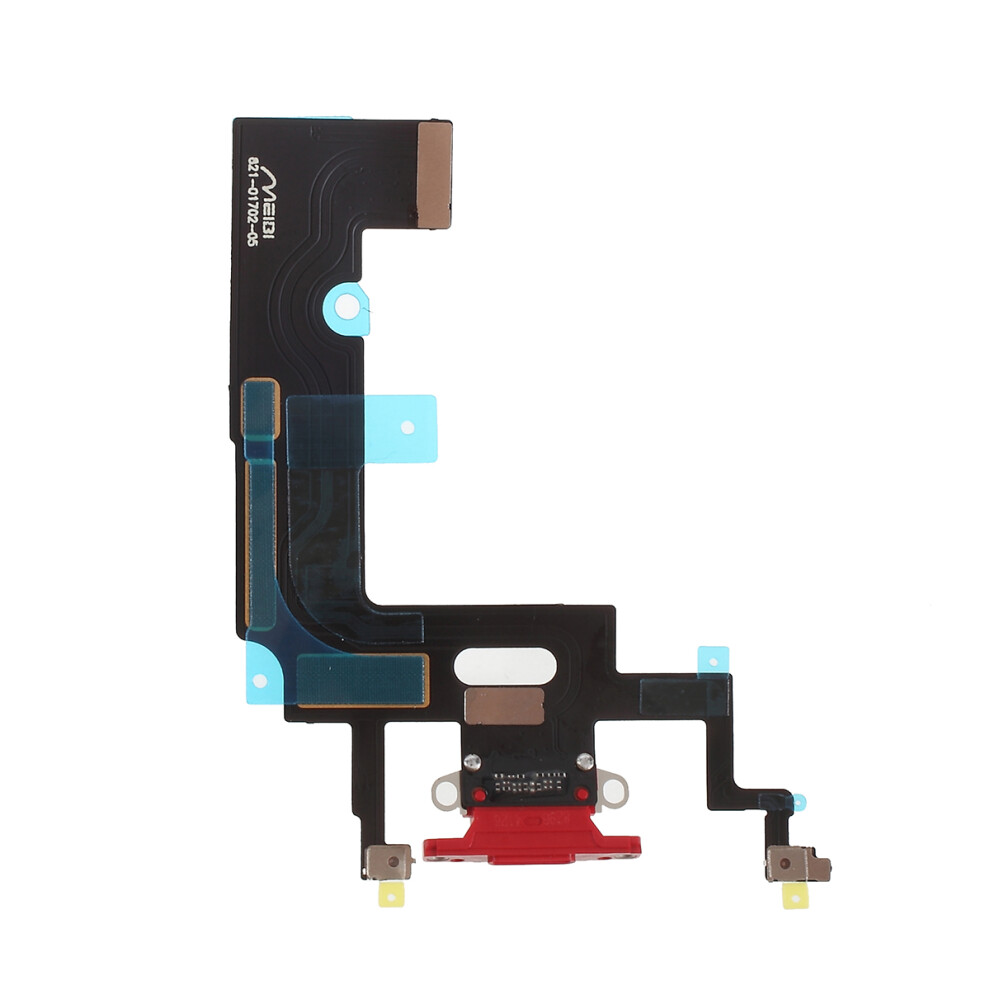 (Red) For Iphone Xr Dock Connector Charging Port Flex Cable Replacement (Without Logo) Red 6914274777596