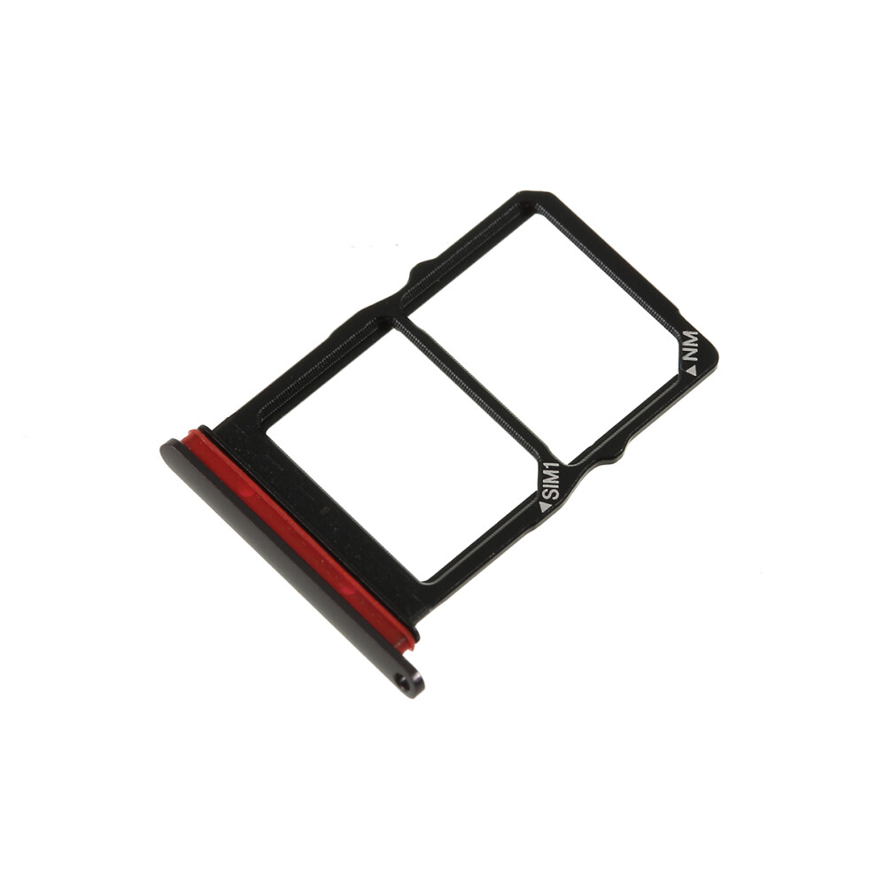 (Black) Oem Dual Sim Card Tray Holder Replacement For Huawei P30 Black 6914271684828