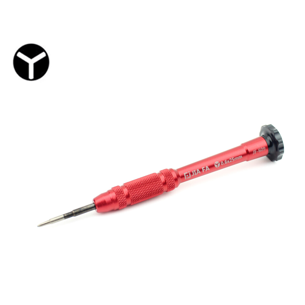 (Red) Professional Non-Slip Handle 0.6 Tri-Wing Screwdriver 6914272030495