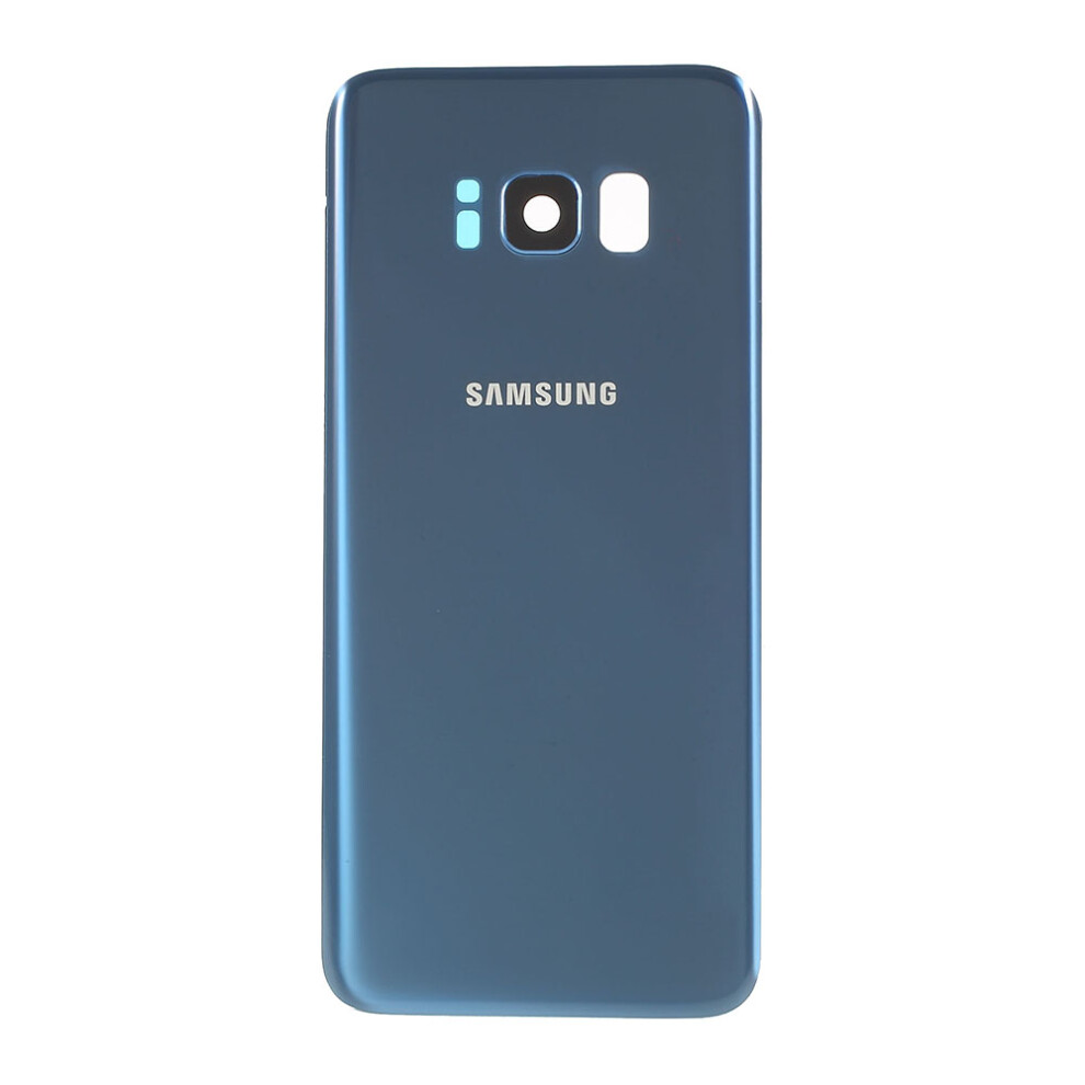 (Blue) Oem For Samsung Galaxy S8 G950 Battery Housing With Adhesive Sticker+Waterproof Adhesive+Camera Lens Ring Cover Blue 6914271827737