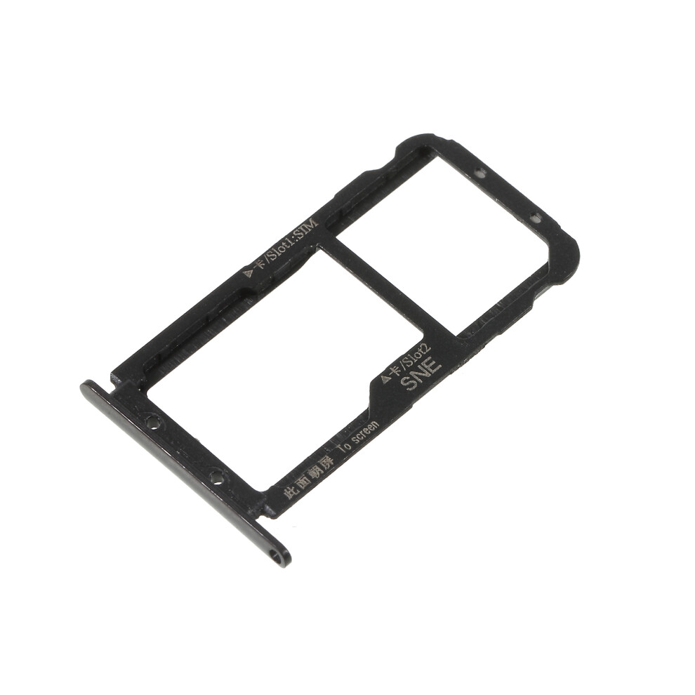 (Black) Oem Dual Sim Micro Sd Card Tray Holder Replacement For Huawei Mate 20 Lite Black 6914273009889
