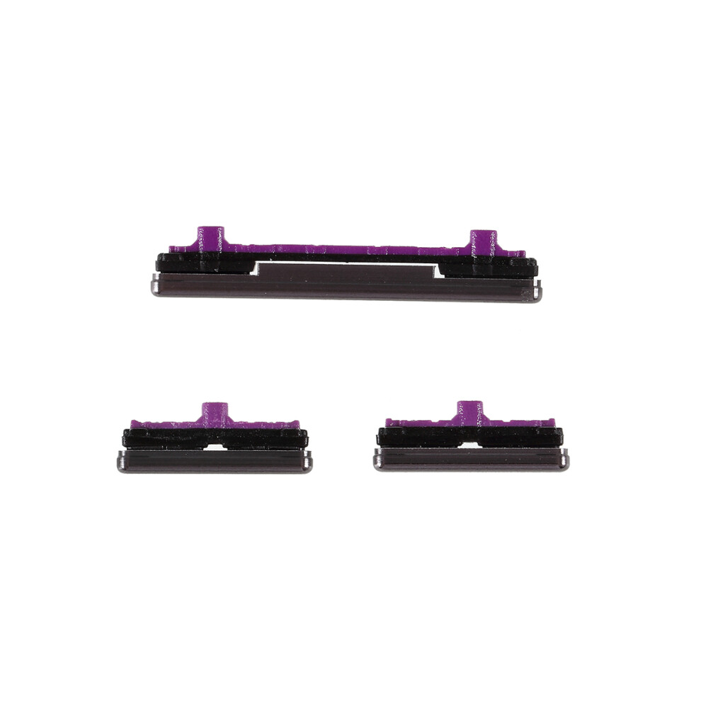 (Black) For Samsung Galaxy S10 G973/S10 Plus G975 3Pcs/Set Oem Power On/Off And Volume Side Buttons (Without Logo) Black 6914273441528