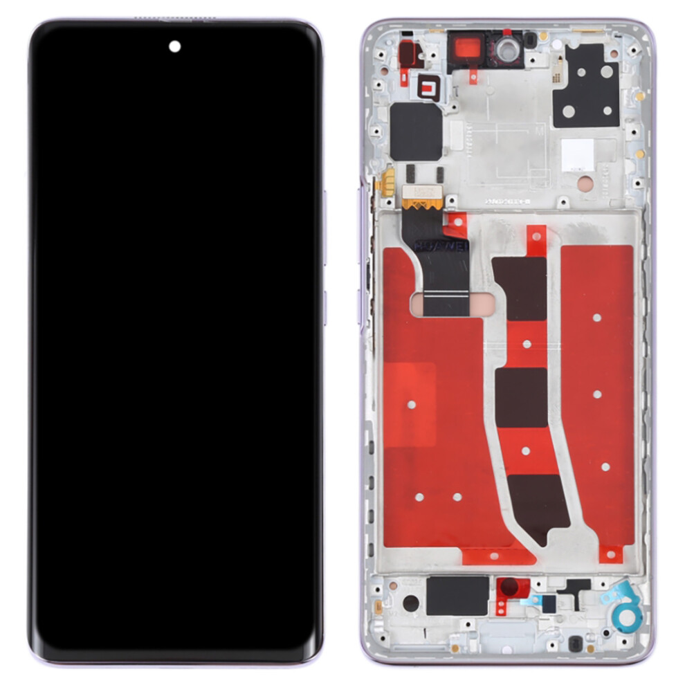 (Silver) For Huawei Nova 8 4G Oem Grade S Oled Screen And Digitizer Assembly+Frame (Without Logo) Silver 6914276452255