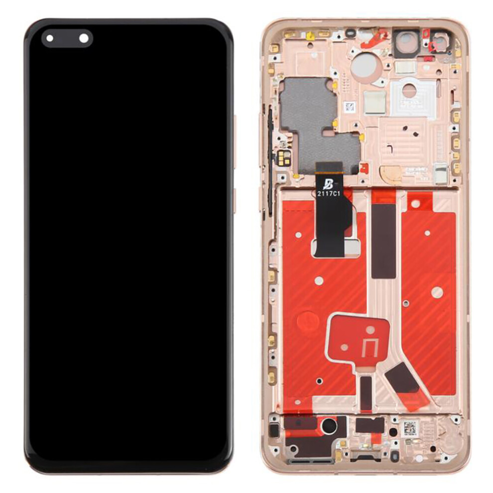 (Gold) For Huawei P40 Pro Grade C Lcd Screen And Digitizer Assembly+Frame Part (Tft Technology) (Without Logo) Gold 6914276998586