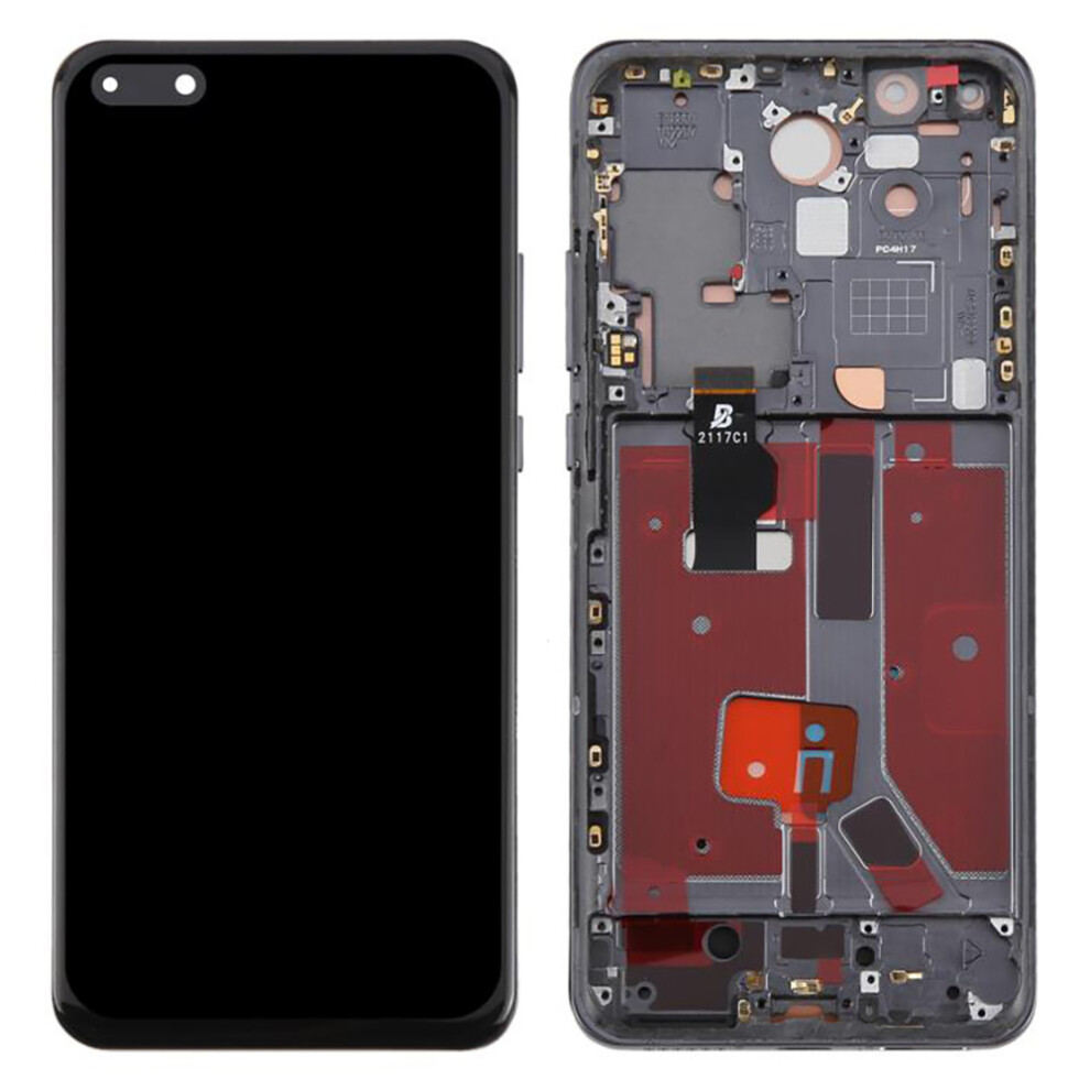 (Black) For Huawei P40 Pro Grade C Lcd Screen And Digitizer Assembly+Frame Part (Tft Technology) (Without Logo) Black 6914272104226